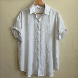 Nordstrom Treasure & Bond Oversized Short Sleeve Tunic, Size XS